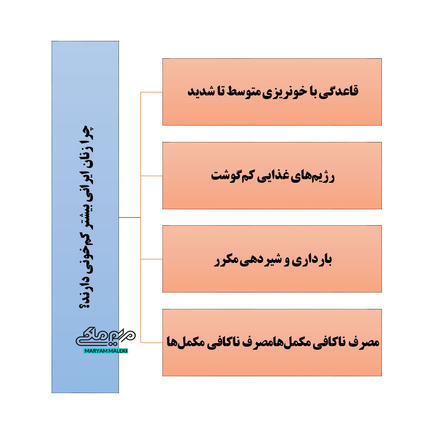 چرا-زنان-ایرانی-بیشتر-کم‌خونی-دارند؟