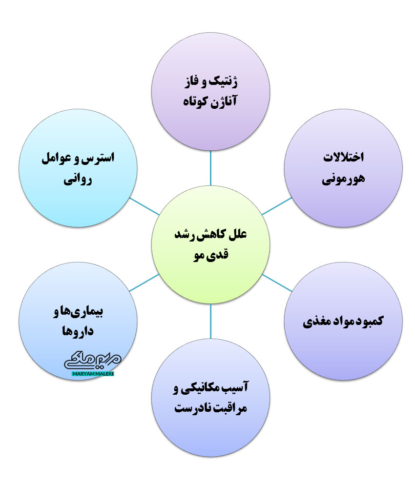 علل-کاهش-رشد-قدی-مو